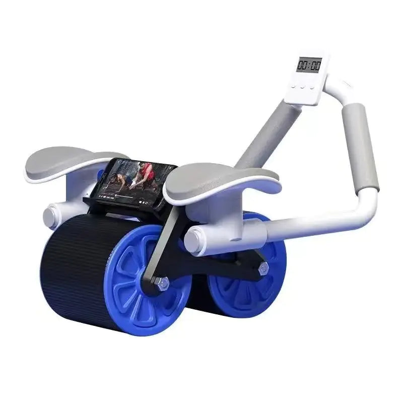 Abdominal Wheel with Non-Slip Handle & Phone Holder